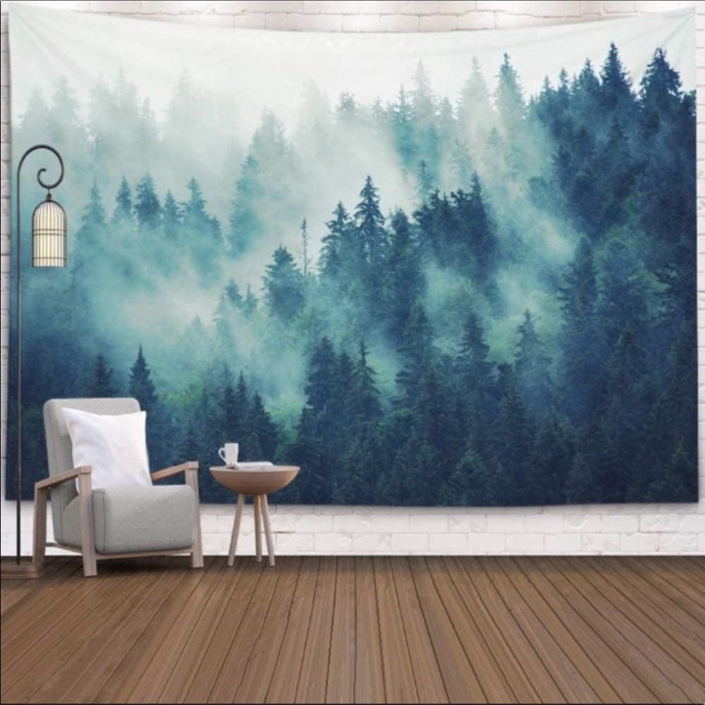 Wall Hanging Tapestries Landscape Forest
